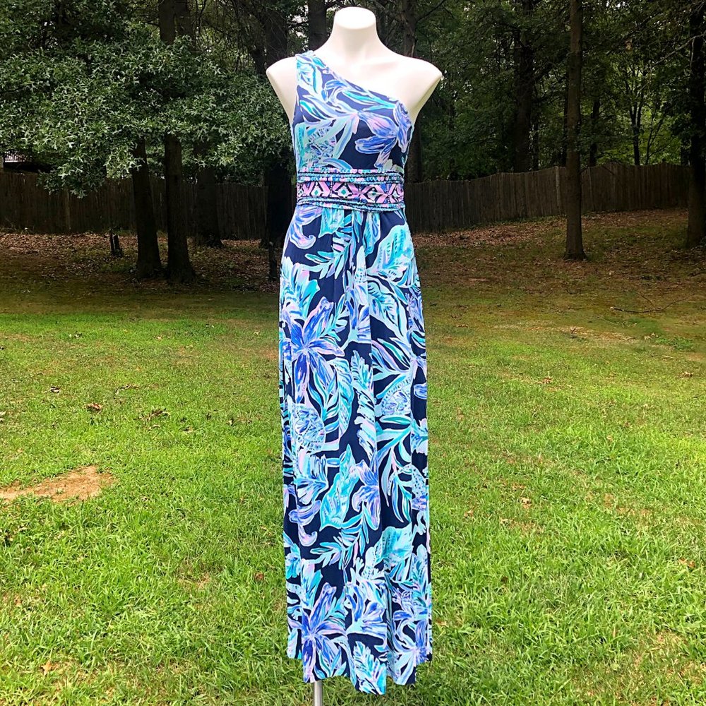 Lilly Pulitzer Ready Set Gecko Malia Maxi Dress - Picture 8 of 14